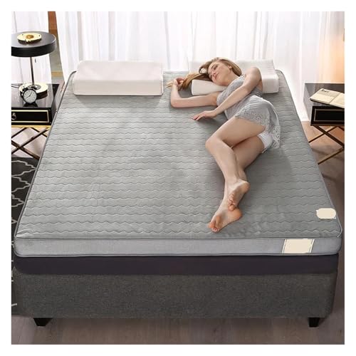 FJOADNVM Matratze Naturlatex-Matratze, gestrickte Baumwolle, hochwertige, verdickte Isomatte, Memory-Schaum, Schlafhilfe, Doppelbett, volle Größe(NO-1,Thickness 4cm,90x190cm) von FJOADNVM