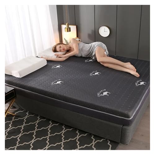 FJOADNVM Matratze Naturlatex-Matratze, gestrickte Baumwolle, hochwertige, verdickte Isomatte, Memory-Schaum, Schlafhilfe, Doppelbett, volle Größe(NO-5,Thickness 4cm,180x200cm) von FJOADNVM