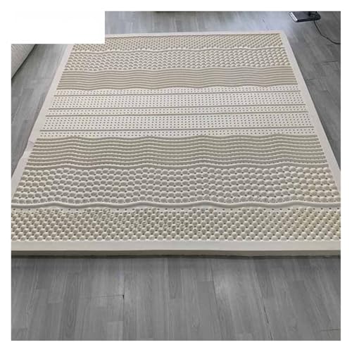 FJOADNVM Matratze Naturlatex-Matratzen, faltbar, langsam zurückfedernde Tatami-Matratze mit Baumwollbezug, anpassbare Größe(10 cm no Cover,135x200cm(53x79in)) von FJOADNVM