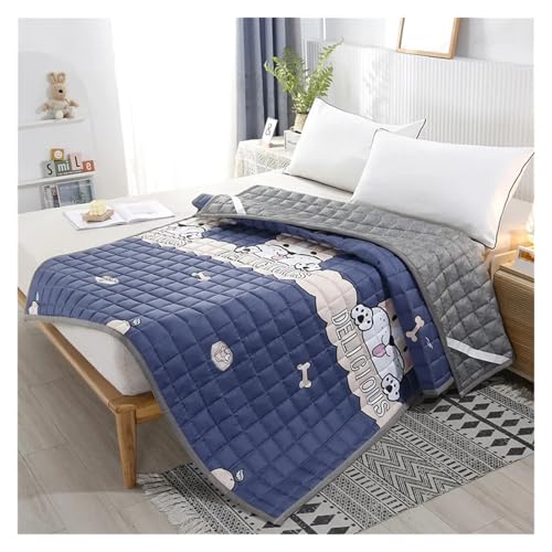 FJOADNVM Matratze Ultraweiche, Faltbare Baumwollmatratze, atmungsaktive Anti-Tatami-Matte, Studentenwohnheim, Einzel-, Doppelbett, Kingsize-Bett, Haushalt(Blue 3,2000x2000mm) von FJOADNVM