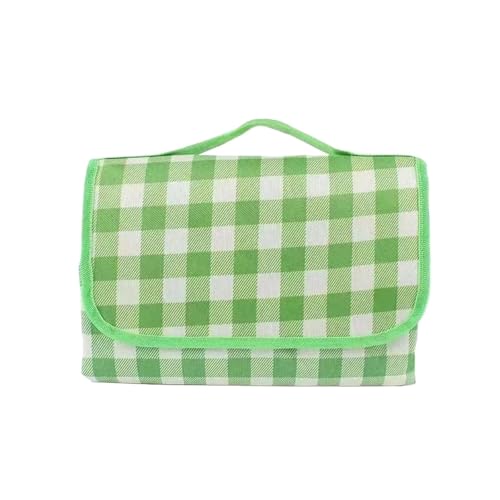 FJOADNVM Picknickdecke Camping Matte Wasserdicht Strand Matte Klapp Matratze Tragbare Leichte Picknick Matte Große Outdoor(Green,S(100 150CM)) von FJOADNVM