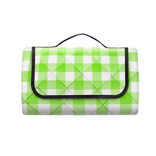 FJOADNVM Picknickdecke Picknickdecke 200 * 200,0 cm Verdickte wasserdichte Stranddecke Campingzelt Graslandmatte, Isomatte im Freien(Green) von FJOADNVM