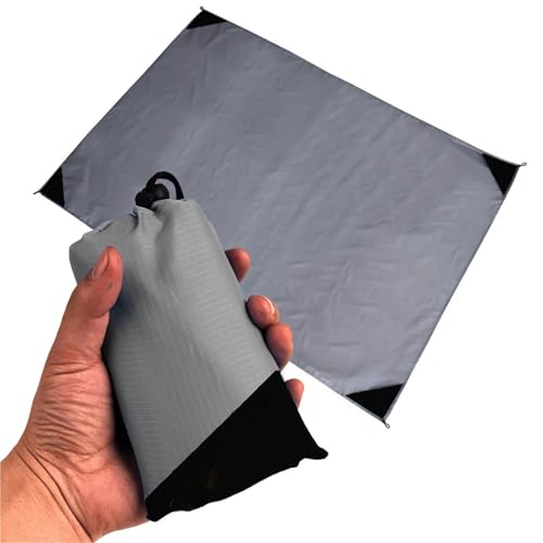 FJOADNVM Picknickdecke Picknickmatte Outdoor-Campingmatte Wasserdicht Praktische zusammenklappbare Rasen-Feuchtigkeitsbeständige Polyester-Strandmatte(Color 01,1.4m x 1.5m) von FJOADNVM