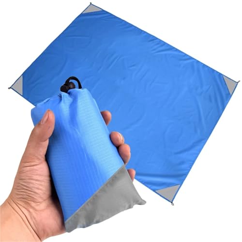 FJOADNVM Picknickdecke Picknickmatte Outdoor-Campingmatte Wasserdicht Praktische zusammenklappbare Rasen-Feuchtigkeitsbeständige Polyester-Strandmatte(Color 05,1m x 1.4m) von FJOADNVM