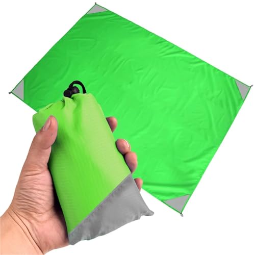 FJOADNVM Picknickdecke Picknickmatte Outdoor-Campingmatte Wasserdicht Praktische zusammenklappbare Rasen-Feuchtigkeitsbeständige Polyester-Strandmatte(Color 06,1.4m x 2m) von FJOADNVM