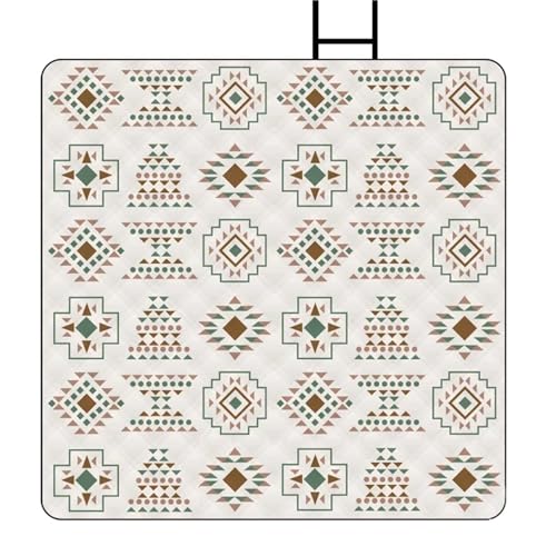 FJOADNVM Picknickdecke Picknickmatte for den Außenbereich, groß, tragbar, feuchtigkeitsbeständig, Campingmatte, maschinenwaschbar, stilisierte Strandmatratze(COLOR03) von FJOADNVM