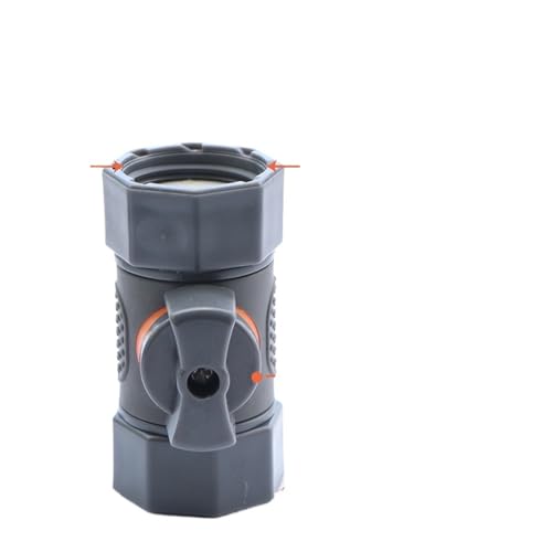 FJOADNVM Schlauchverbinder Adaptergelenk Kunststoff 3/4" Außengewinde Schnellverbinder mit Kugelhahn for Gartenschlauch Verlängerung Reparatur Armaturen Rohr Wasserpistole(C-2PCS) von FJOADNVM