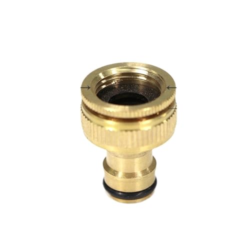 FJOADNVM Schlauchverbinder Wasserhahn Schnellverbinder Messing 1/2" 3/4" 1“ Außen-/Innengewinde auf 16,0 mm Nippeladapter for Gartenschlauch-Bewässerungsrohrverschraubung(A-2PCS) von FJOADNVM