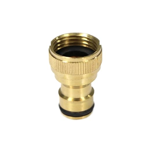 FJOADNVM Schlauchverbinder Wasserhahn Schnellverbinder Messing 1/2" 3/4" 1“ Außen-/Innengewinde auf 16,0 mm Nippeladapter for Gartenschlauch-Bewässerungsrohrverschraubung(D-2PCS) von FJOADNVM