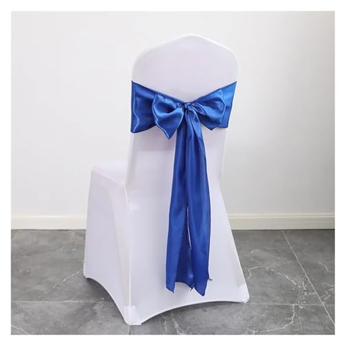 FJOADNVM Stuhlschleife Hochzeit 30PCS 17x275cm Satin Wedding Chair Sashes Setting Sage Green Sheer Vintage Birthday Party Festival Aisle Decor(30PCS Blue) von FJOADNVM