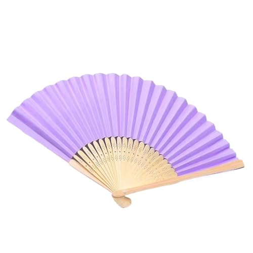 Faltfächer 10 stücke Hand Gehalten Fan Blank for Hochzeit Party Decor Mi DIY Papier Fans for Praxis Kalligraphie Malerei Fans(Light purple,10pcs) von FJOADNVM
