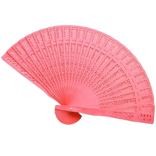 Faltfächer 20/50 Pcs Hochzeit Hand Duftenden Party Geschnitzte Falten Holz Vintage Hohl Antike Fan(Color05,40 Pcs) von FJOADNVM