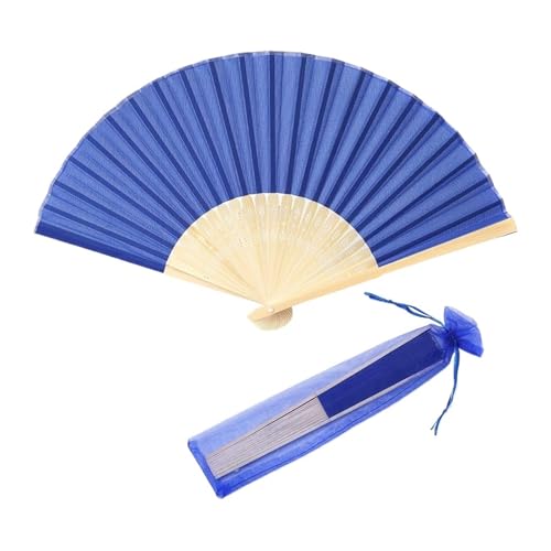 Faltfächer 20/80 Pcs Hochzeit Handgemachte Seide Fan Hochzeit Und Party Mit Tasche(Color03,30 Pcs) von FJOADNVM