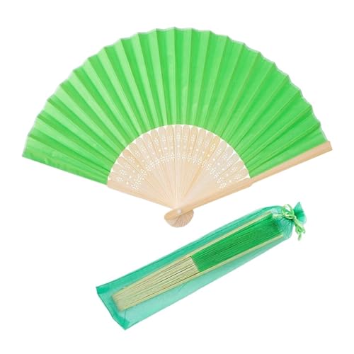 Faltfächer 20/80 Pcs Hochzeit Handgemachte Seide Fan Hochzeit Und Party Mit Tasche(Color13,40 Pcs) von FJOADNVM