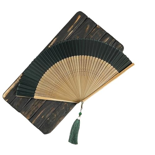 Faltfächer Falten Holz Hand Tanz Knochen Seide Antike Folding Fan Dame Spot Hochzeit(Style01) von FJOADNVM