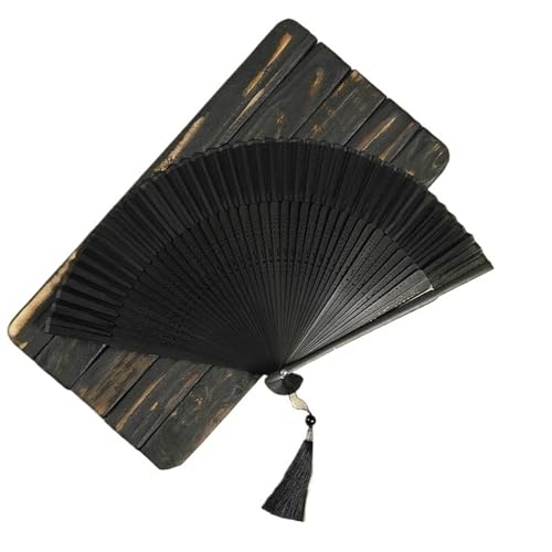 Faltfächer Falten Holz Hand Tanz Knochen Seide Antike Folding Fan Dame Spot Hochzeit(Style05) von FJOADNVM
