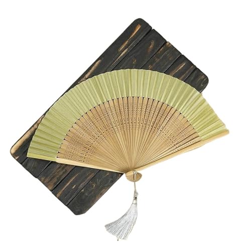 Faltfächer Falten Holz Hand Tanz Knochen Seide Antike Folding Fan Dame Spot Hochzeit(Style07) von FJOADNVM