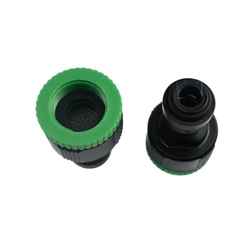 Schlauchverbinder Wasserhahnanschluss / 2 '' 3/4" Innengewinde Garten Schnellwasserzulaufschlauch Fitting Adapter for 6,0 MM oder 8,0 MM Sprühnebelsystem 2 Stück(2 pcs 6mm) von FJOADNVM