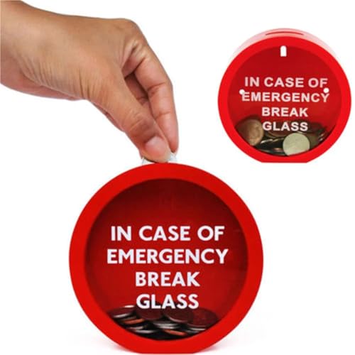 Spardose Kinder 1pc Notfall Münze Smash Piggy Bank Brechen Glas Neuheit Einsparungen Box for Kinder Spardose Kinder 1pc Notfall Münze Smash Piggy Bank Brechen Glas Neuheit Einsparungen Box for Kinder von FJOADNVM