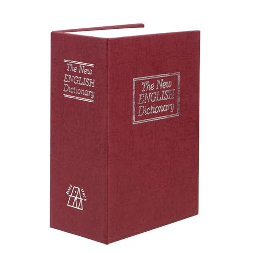 Spardose Kinder Geburtstagsgeschenk for Kinder mit verstecktem geheimen Sicherheitsschloss, Buch, Geldspardose, kreatives Wörterbuch, Münzsparschwein(Red) von FJOADNVM