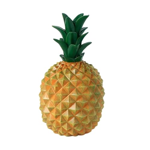 Spardose Kinder Kreative Ananas-Ornamente in Gelee-Farbe, Kunstharz, Geschenk for Kinder, Sparschwein, Obst, süßes Mädchen-Geschenk, Heimdekoration, Zubehör(E,L) von FJOADNVM