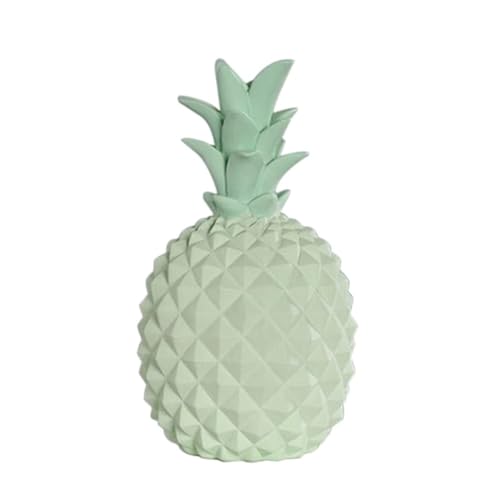 Spardose Kinder Kreative Ananas-Ornamente in Gelee-Farbe, Kunstharz, Geschenk for Kinder, Sparschwein, Obst, süßes Mädchen-Geschenk, Heimdekoration, Zubehör(G,M) von FJOADNVM
