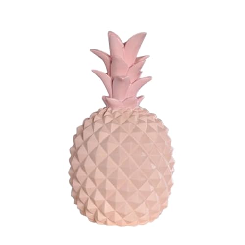 Spardose Kinder Kreative Ananas-Ornamente in Gelee-Farbe, Kunstharz, Geschenk for Kinder, Sparschwein, Obst, süßes Mädchen-Geschenk, Heimdekoration, Zubehör(P,M) von FJOADNVM
