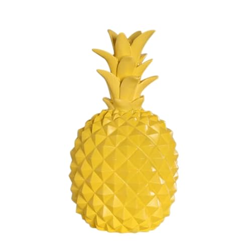 Spardose Kinder Kreative Ananas-Ornamente in Gelee-Farbe, Kunstharz, Geschenk for Kinder, Sparschwein, Obst, süßes Mädchen-Geschenk, Heimdekoration, Zubehör(Y,L) von FJOADNVM