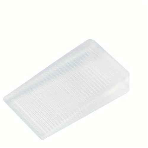 Türstopper 4 Stück transparente Keilscheiben aus Gummi – Möbelnivellierer Kunststoff for unebene Oberflächen, mattes Finish, zuschneidbare harte Tischunterlagen von FJOADNVM