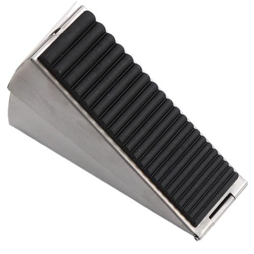Türstopper Robuster Türstopper, verstellbarer, gefederter Keil for die Unterseite der Tür, hoher, rutschfester for Zuhause und das Büro(Sliver) von FJOADNVM