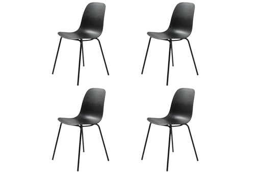 FJORDFORM Esszimmerstuhl, 4 Stühle, Schwarz von FJORDFORM