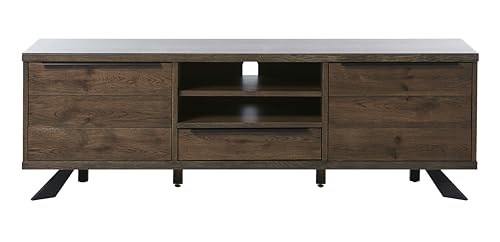 FJORDFORM TV Lowboard, Smoked Eiche, Schwarze Metallbeine von FJORDFORM