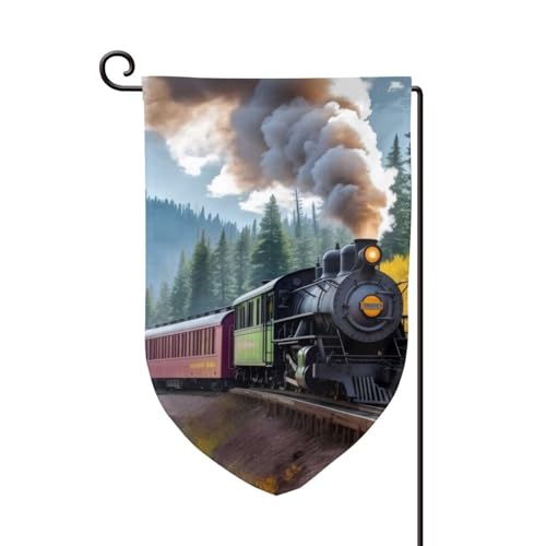 Dampfzug-Drucke Frühlings-Gartenflaggen 12 x 18 Zoll Hof-Gartenflagge Herbst-Gartenflagge Outdoor-Dekorationsflagge Scharfe Ecken Dampfzug-Drucke Frühlings-Gartenflaggen 12 x 18 Zoll Hof-Gartenflagge Herbst-Gartenflagge Outdoor-Dekorationsflagge Scharfe Ecken von FJQWKLF