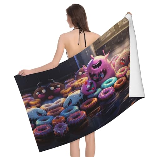 FJQWKLF Donuts Mikrofaser-Badetuch, Multifunktions-Badetuch – weich und saugfähig, bequem FJQWKLF Donuts Mikrofaser-Badetuch, Multifunktions-Badetuch – weich und saugfähig, bequem von FJQWKLF