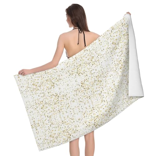 FJQWKLF Sparsed Dreamy Stars and Spots Mikrofaser-Badetuch, multifunktionales Badetuch, weich und saugfähig, bequem von FJQWKLF