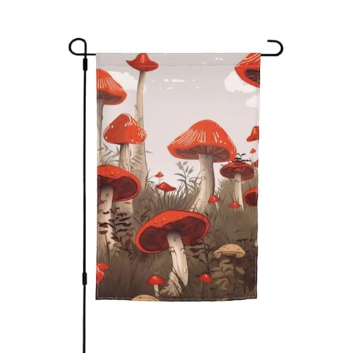 Rote Pilze Hof-Gartenflagge Frühlings-Gartenflaggen St. Patricks Day Gartenflagge Außendekoration 12x18 Zoll Polyesterfaserflagge Rote Pilze Hof-Gartenflagge Frühlings-Gartenflaggen St. Patricks Day Gartenflagge Außendekoration 12x18 Zoll Polyesterfaserflagge von FJQWKLF