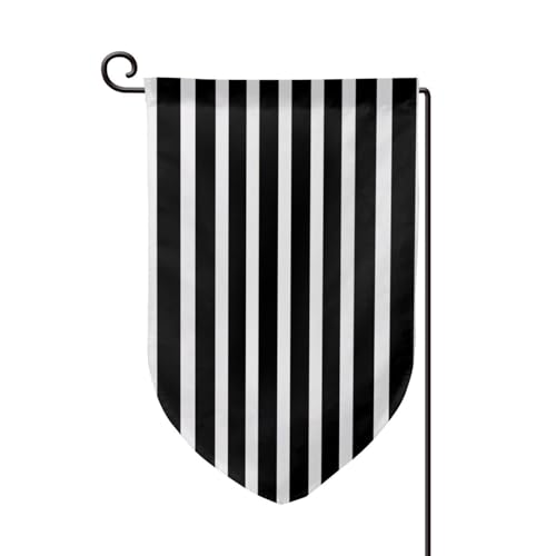 Schwarz-weiß gestreifte Drucke Frühling Garten Flaggen 12inx18in Hof Garten Flagge Herbst Garten Flagge Outdoor Decor Flagge scharfe Ecken Schwarz-weiß gestreifte Drucke Frühling Garten Flaggen 12inx18in Hof Garten Flagge Herbst Garten Flagge Outdoor Decor Flagge scharfe Ecken von FJQWKLF