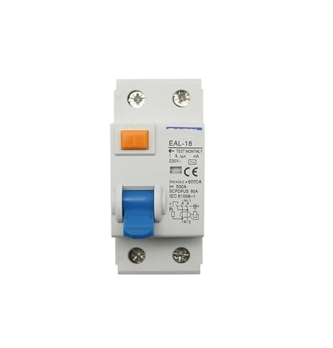 2P 10/30MA AC Typ AC elektromagnetischer Fehlerstromschutzschalter Differentialschutzschalter Sicherheitsschalter(30mA,2P 6A) von FJSAYDYW