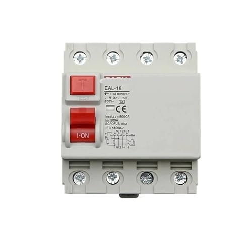 4P 10/30mA Typ A elektromagnetischer Fehlerstromschutzschalter Differentialschutzschalter Sicherheitsschalter(10MA_6A) von FJSAYDYW