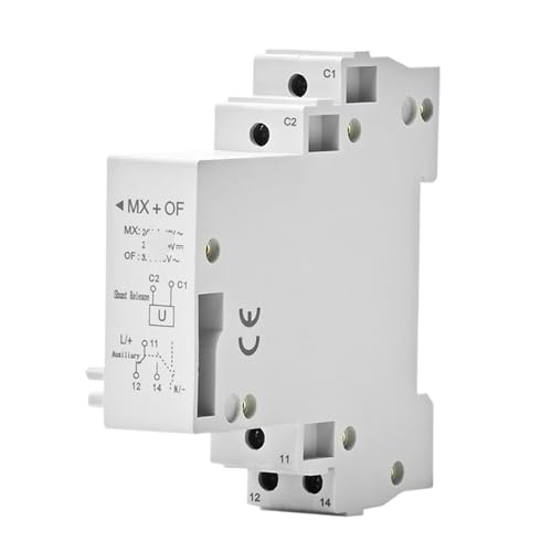 AC DC 24V 48V 220V Arbeitsstromauslöser, geeignet for DZ47 Fernrückmeldung MX OF Hilfsleistungsschalter Notelektromagnetischer Notauslöser(AC/DC 220V) von FJSAYDYW