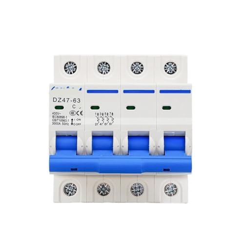 DZ47-63 kleiner Leistungsschalter Luftschalter 4P Haushaltsluftschalter Auslaufschutz 6A 10A 16A 20A 25A 32A 40A 50A 63A(40A) von FJSAYDYW