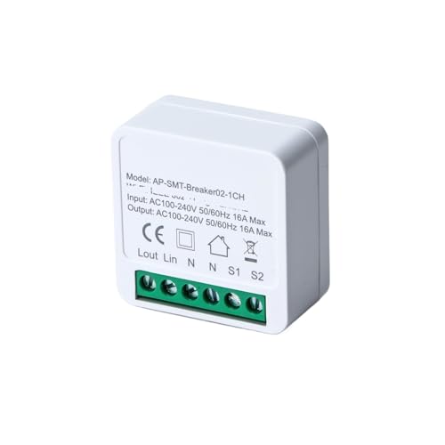 Der 16-A-Mini-Smart-DIY-Schalter unterstützt das bidirektionale Steuerungsautomatisierungsmodul Der 16-A-Mini-Smart-DIY-Schalter unterstützt das bidirektionale Steuerungsautomatisierungsmodul von FJSAYDYW