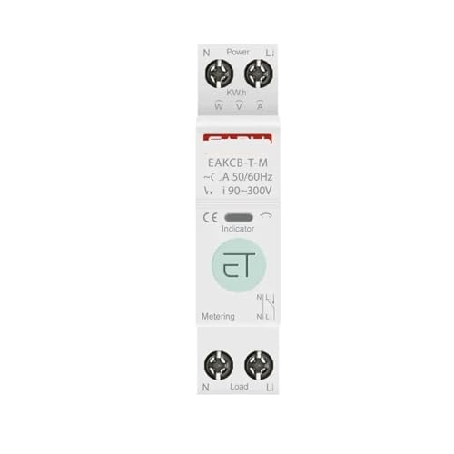 EAKCB-TM intelligenter Leistungsschalter 1P 63A Strom Energie Kilowattstunde Spannung Amperemeter Schutz Sprachfernbedienungsschalter(20A) von FJSAYDYW