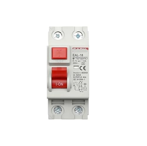 EAL-18 2P 100/300 mA Typ A elektromagnetischer Fehlerstromschutzschalter Differentialschutzschalter Sicherheitsschalter(100mA,2P 40A) von FJSAYDYW