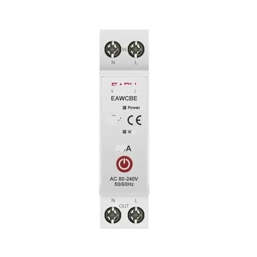 EAWCBE Circuit Breaker 1P 63A Energie Kilowattstunde Spannung Amperemeter Schutz Sprachfernbedienungsschalter(1-63A) von FJSAYDYW