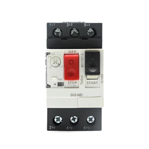 Motorstarter GV2ME-Serie Motorschutzschalter Motorschutzschalterknopf 3P thermisch magnetischer Motorschutzschalter(GV2ME04C 0.4-0.63A) von FJSAYDYW