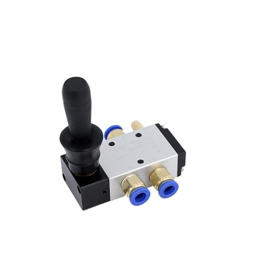 Pneumatisches manuelles Plattenventil 4H210-08/4H310-10 Zylindersteuerung Umkehrventilschalter 2-Positionen 5-Wege(Blue 4H210-08,6mm joint) von FJSAYDYW