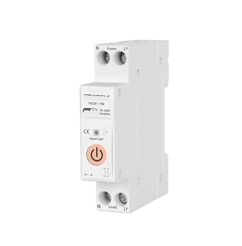 TXCB1-TW 63A Switch 1P Leistungsschalter Energiezähler Kilowattstunde Energiemessung Timer Relais Life Spannungs- und Stromschutz(50A) von FJSAYDYW