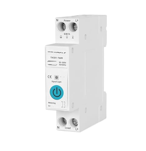 TXCB1-TWM 63A Switch 1P Leistungsschalter Energiezähler Kilowattstunde Energiemessung Timer Relais Life Spannungs- und Stromschutz(40A) von FJSAYDYW