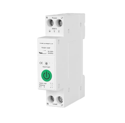 TXCB1-VAP 63A Switch 1P Leistungsschalter Energiezähler Kilowattstunde Energiemessung Timer Relais Life Spannungs- und Stromschutz(16A) von FJSAYDYW